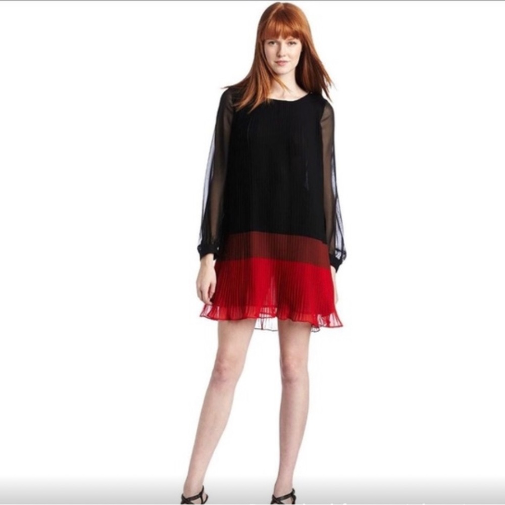 French Connection Fast Shelby Pleated Dress.